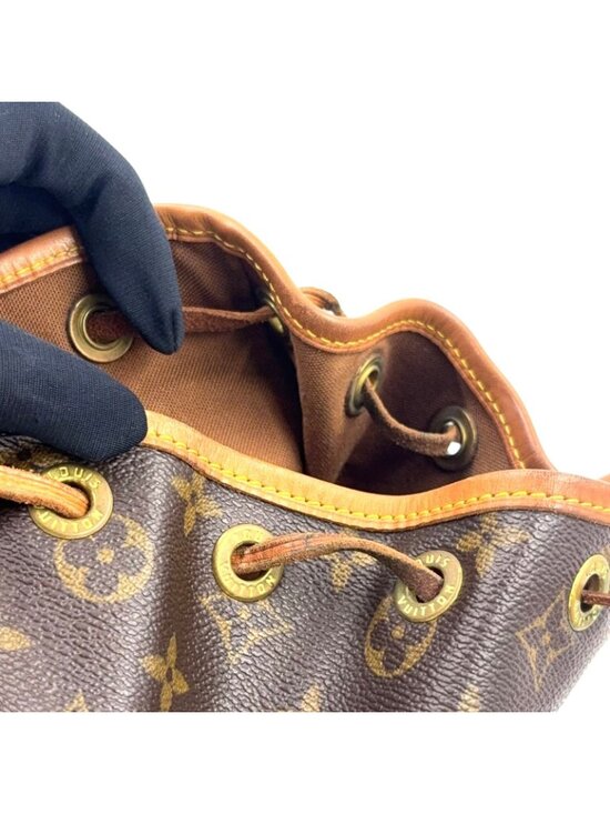 Louis Vuitton Minimontsouris Monogram Leather Brown Backpack Gold main image 4
